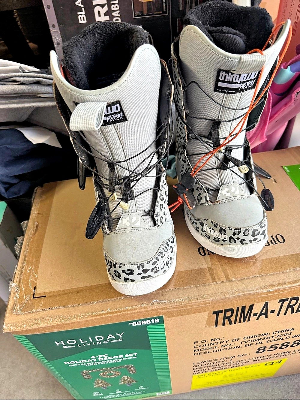 Thirtytwo Lashed Fast Track Snowboard Boots Gray & Black